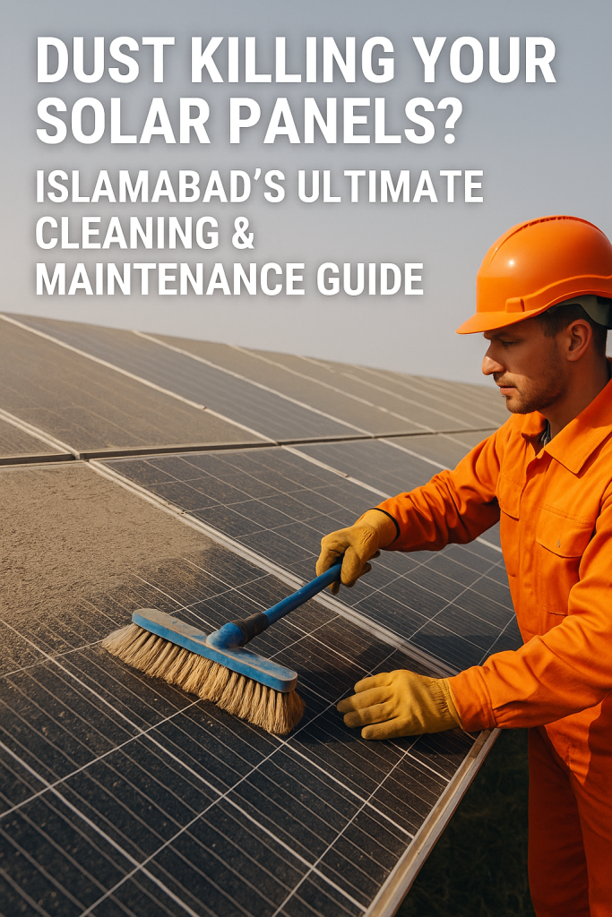 Dust killing your solar panels islamabad's ultimate cleaning & maintenance guide
